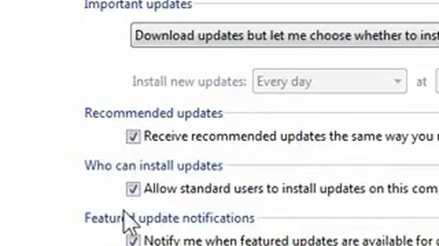 How to turn on notifications for featured updates from Windows Updates in Windows 7 смотреть онлайн