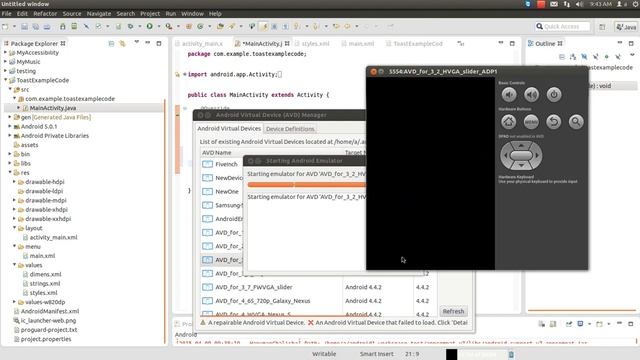 Android Toast Example Code смотреть онлайн