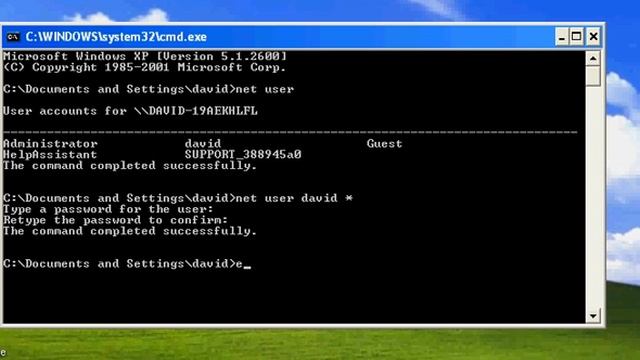 How to hack another user's account on Windows XP смотреть онлайн