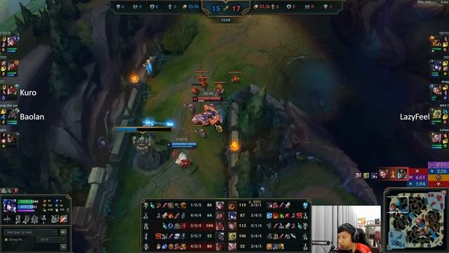 TÀI NĂNG TRẺ 2K7 LAZYFEEL TIẾP TỤC CÓ PENTAKILL TẠI RANK HÀN CÙNG LỐI BUILD ZERI CỰC DỊ смотреть онлайн