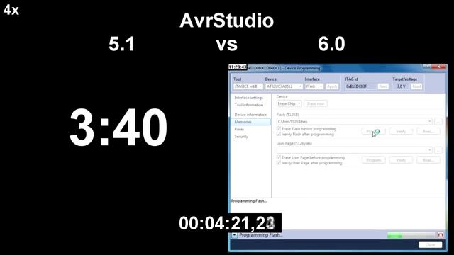 Atmel AVR Studio 5.1 vs Atmel Studio 6.0 смотреть онлайн