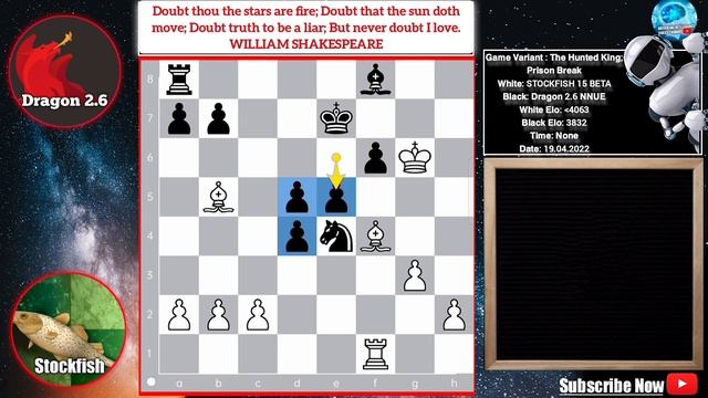 Dragon Ruins Stockfish 15 in the Hunted King Variation 🙀! Dragon 2.6 vs stockfish 15 beta | ai ches смотреть онлайн