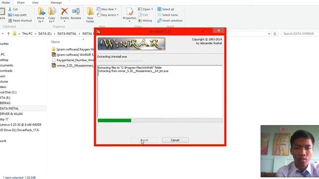 Video tutorial cara instal Winrar 64 bit смотреть онлайн