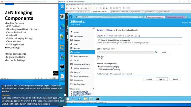 ZENcast Live! ZENworks Imaging and WinPE Integration discussions смотреть онлайн