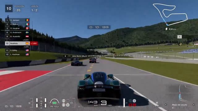 Probando el nuevo Aston Martin Valkyrie '21 RedBull Ring Austria-Transmisión de GT7 PS4 en directo смотреть онлайн