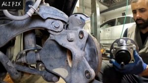 замена подшипника ступицы заднего колеса ... toyota camry 2018-2023 #тойота #камри