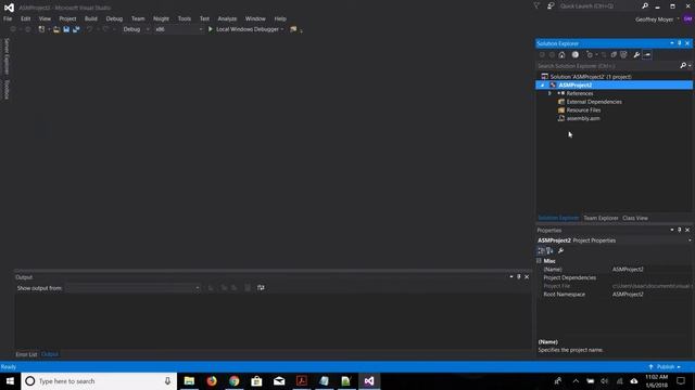 MASM- Visual Studio 2015 Assembly- Variable Example (.data) смотреть онлайн