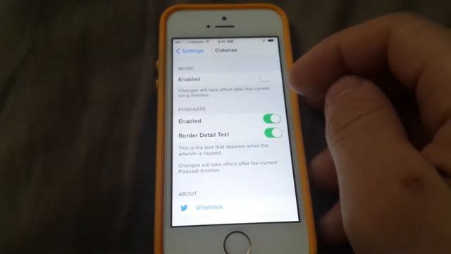 Ios 7 Tweak For IPhone 5s Colorize