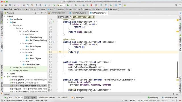 Android Tutorial : How to create Recycler view and Perform click actions in Recycler view смотреть онлайн