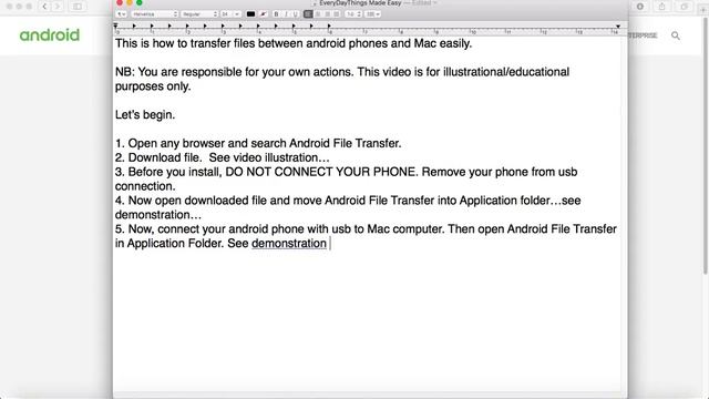 Transfer files between android phones and mac easily - EveryDayThings смотреть онлайн