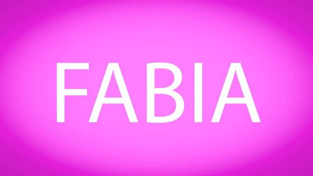 How to pronounce FABIA смотреть онлайн