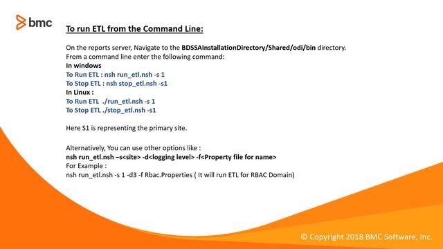 BDSSA: How to run/stop ETL from BDSSA command line смотреть онлайн
