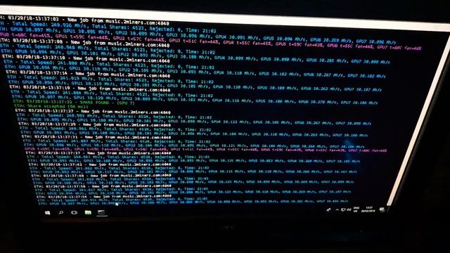 Ethereum Mining - 8x rx 570 mining rig 240+ MHS @ 930/940 watts смотреть онлайн