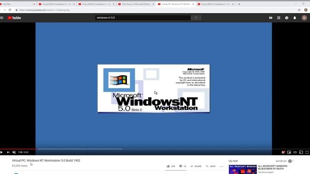Microsoft Windows NT 5.0 EURO Workstation Parody смотреть онлайн