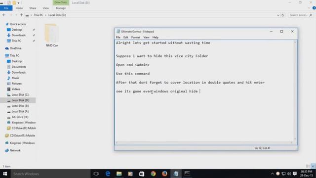 Hide Folder in Windows Invisible from Explorer смотреть онлайн