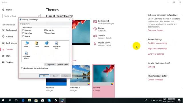 Enable Desktop Icons in Windows 10 Fall Creators Update смотреть онлайн