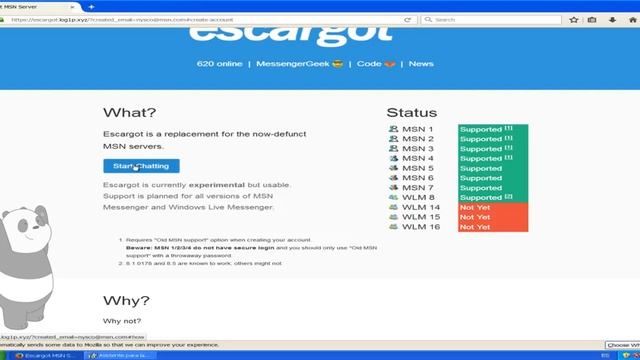 (RESUBIDO) Como tener de vuelta Windows Live Messenger - Escargot MSN смотреть онлайн
