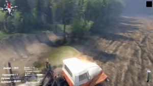 Грузовики на бездорожье УРАЛ 377 в грязи SPINTIRES gameplay 2015