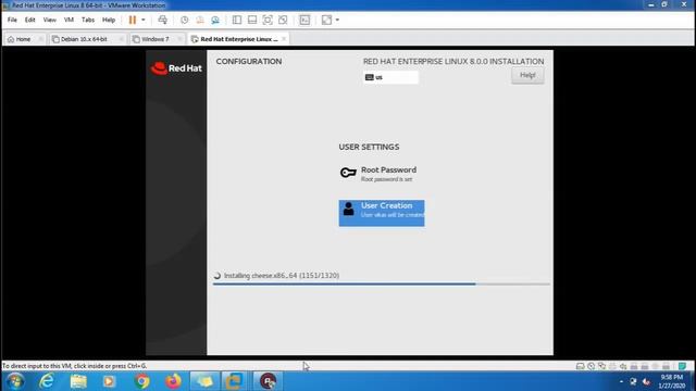 Installing Red Hat Enterprise Linux 8 (RHEL8) смотреть онлайн