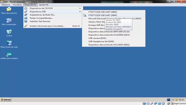 Arduino em um Windows 7 Ultimate 64 bits (VirtualBox e Windows XP SP3) смотреть онлайн