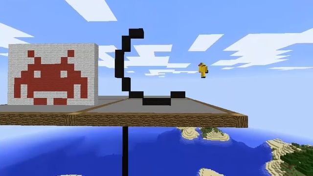 MineCraft Timelapse #1 Space Invaders, Pokeball, and Android! смотреть онлайн
