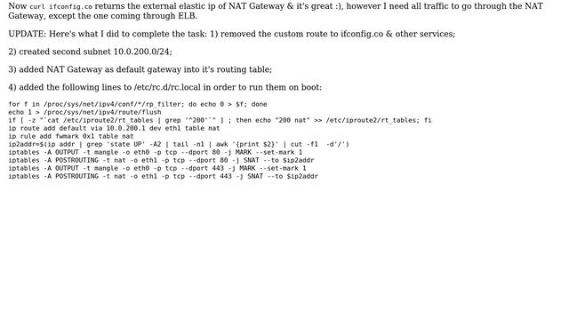 DevOps & SysAdmins: Routing + iptables? ( ELB + NAT Gateway ) смотреть онлайн