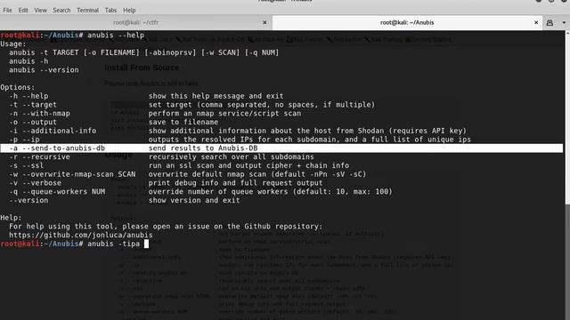 Anubis - Subdomain Enumeration & Information Gathering Tool [Kali Linux] смотреть онлайн