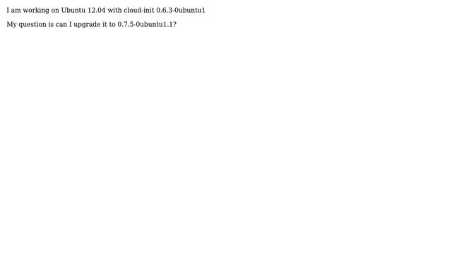Ubuntu: How can I upgrade cloud-init? смотреть онлайн