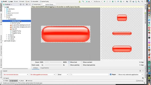 Giao diện Android - 2.4 - Sử dụng 9-patch tool để cắt ảnh trong Android смотреть онлайн