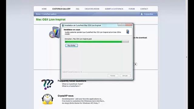 Mac OS X Théme Sur Windows 7 (custopack) смотреть онлайн