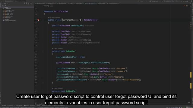 Create scripts to control user login / sign up / forgot password UI смотреть онлайн