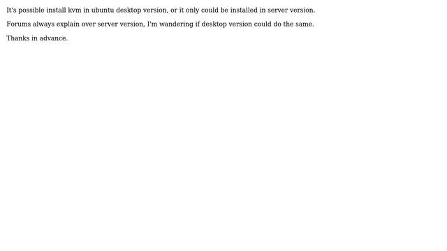 kvm in ubuntu desktop смотреть онлайн