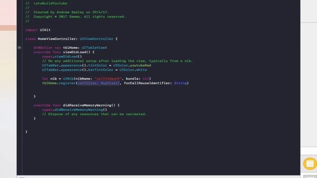 Swift Lets Build Youtube Home Page UI смотреть онлайн