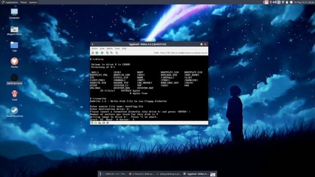 Yggdrasil Linux Live CD on 86Box смотреть онлайн