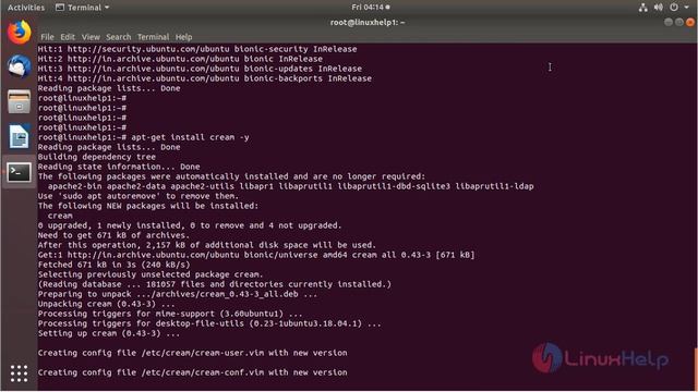 How to install Cream on Ubuntu 18.04 смотреть онлайн