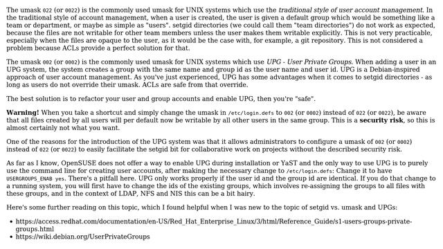 Unix & Linux: Why is the default umask value for useradd in openSUSE set to 022? (4 Solutions!!) смотреть онлайн