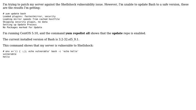 DevOps & SysAdmins: CentOS fails to update Bash смотреть онлайн