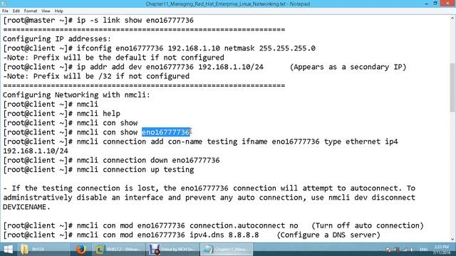 11 11 Chapter11 Managing Red Hat Enterprise Linux Networking смотреть онлайн