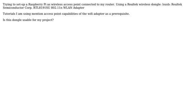 Does Realtek RTL8192SU driver support access point mode смотреть онлайн