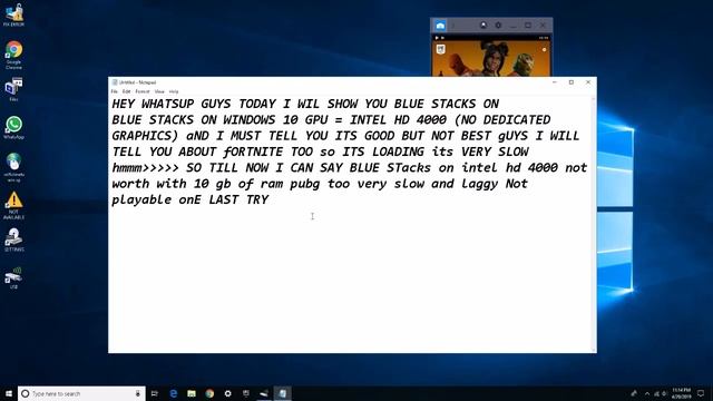 Blue Stacks Windows 10 (Testing Pubg,Fortnite) смотреть онлайн