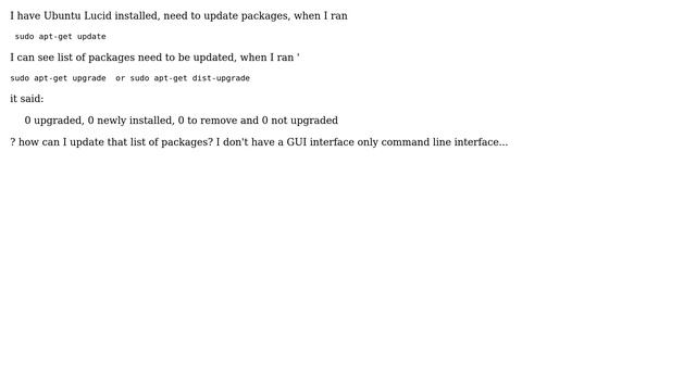 Ubuntu update packages смотреть онлайн