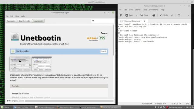 Tips & Tricks Cara Install Unitbootin di LinuxMint 18 Serena Cinnamon 64bit смотреть онлайн
