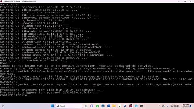 SAMBA SERVER DEBIAN 9 смотреть онлайн