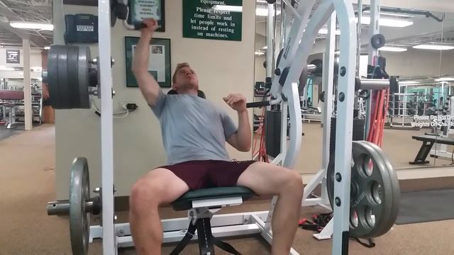 Machine seated overhead press- Hammer Strength- single arm смотреть онлайн