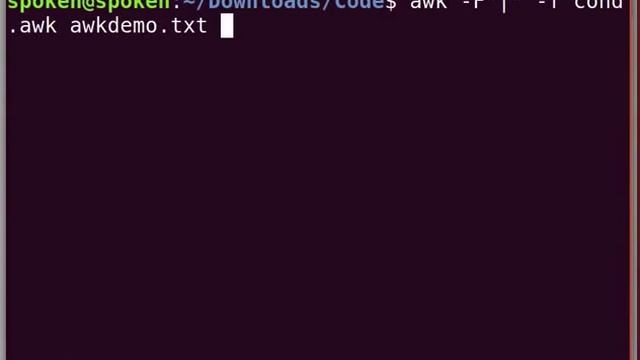 Conditional statements in awk - Manipuri смотреть онлайн