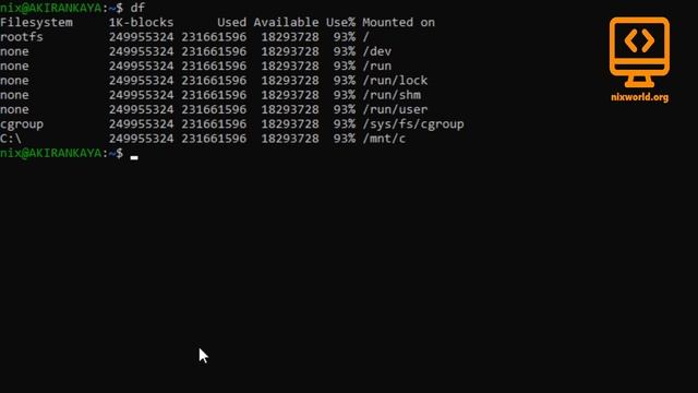 How to display the current amount of free space on your disk drives in Linux смотреть онлайн
