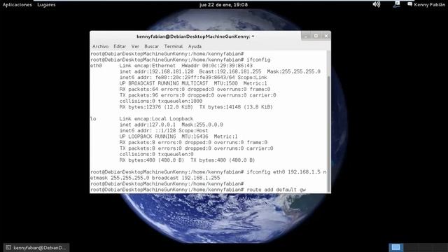 Configuración Tarjeta de Red NIC Linux DEBIAN смотреть онлайн