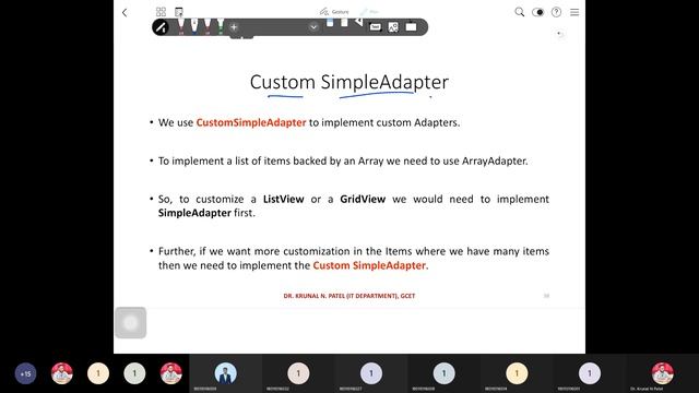 Mobile Application Development -Lecture 16 Android Adapter Classes, Spinner and Types of Menu смотреть онлайн