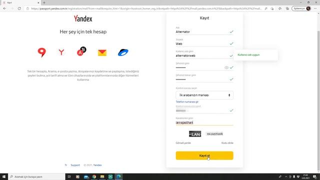 YANDEX E-POSTA HESABI NASIL AÇILIR? YANDEX MAİL смотреть онлайн
