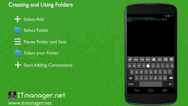 ITmanager.net - Adding Folders to Organize Connections on Android смотреть онлайн